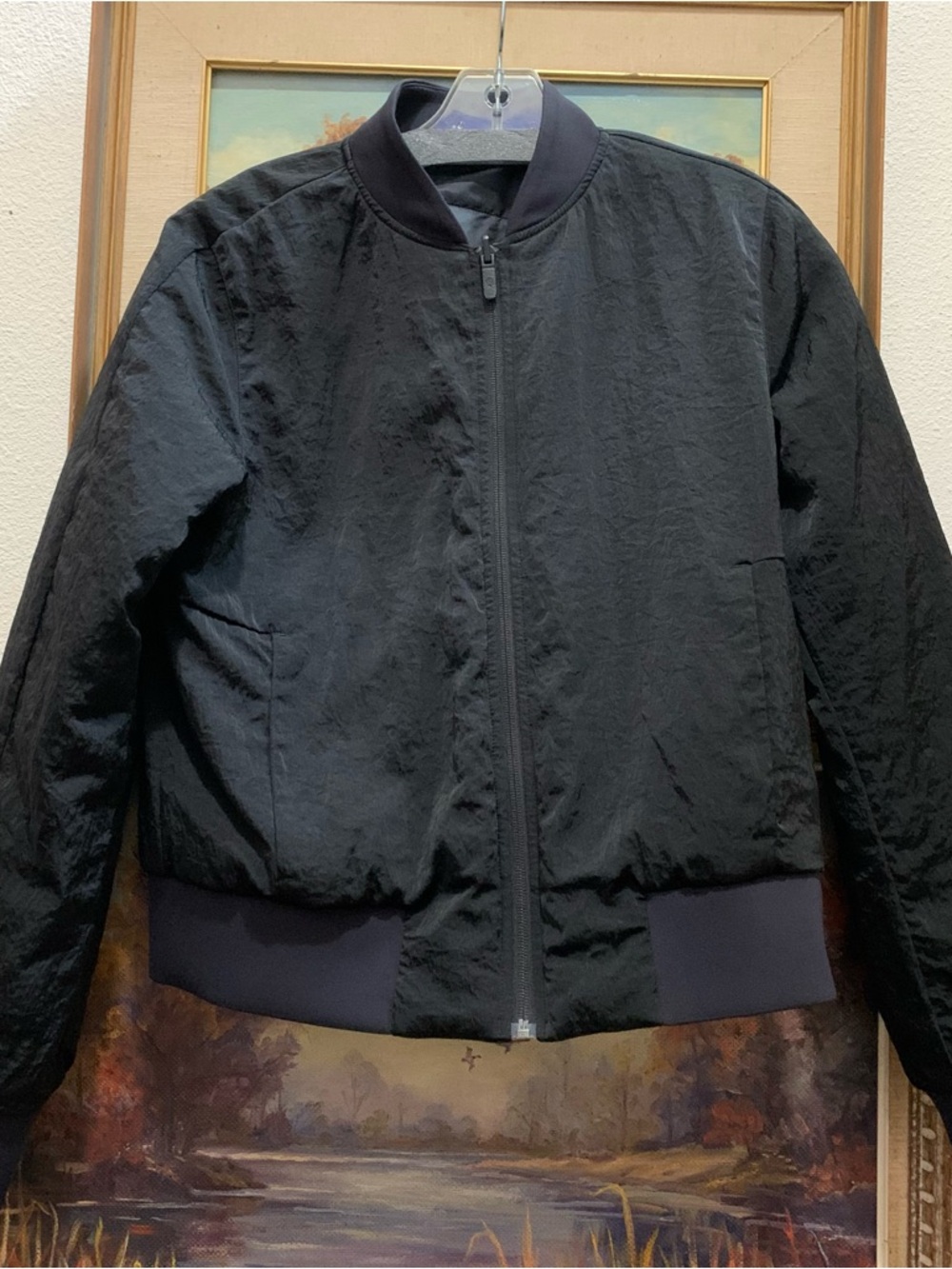 Lululemon reversible bomber/athletic jacket black - Picture 4 of 14